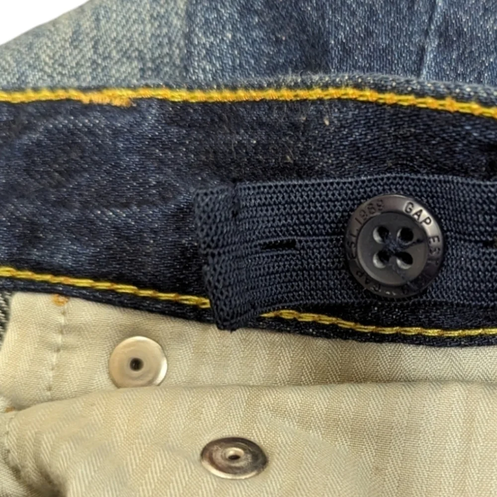 GapKids 1969 Loose Krunch Adjustable Waist Dark Wash Denim Jeans‎ Size 12 Husky